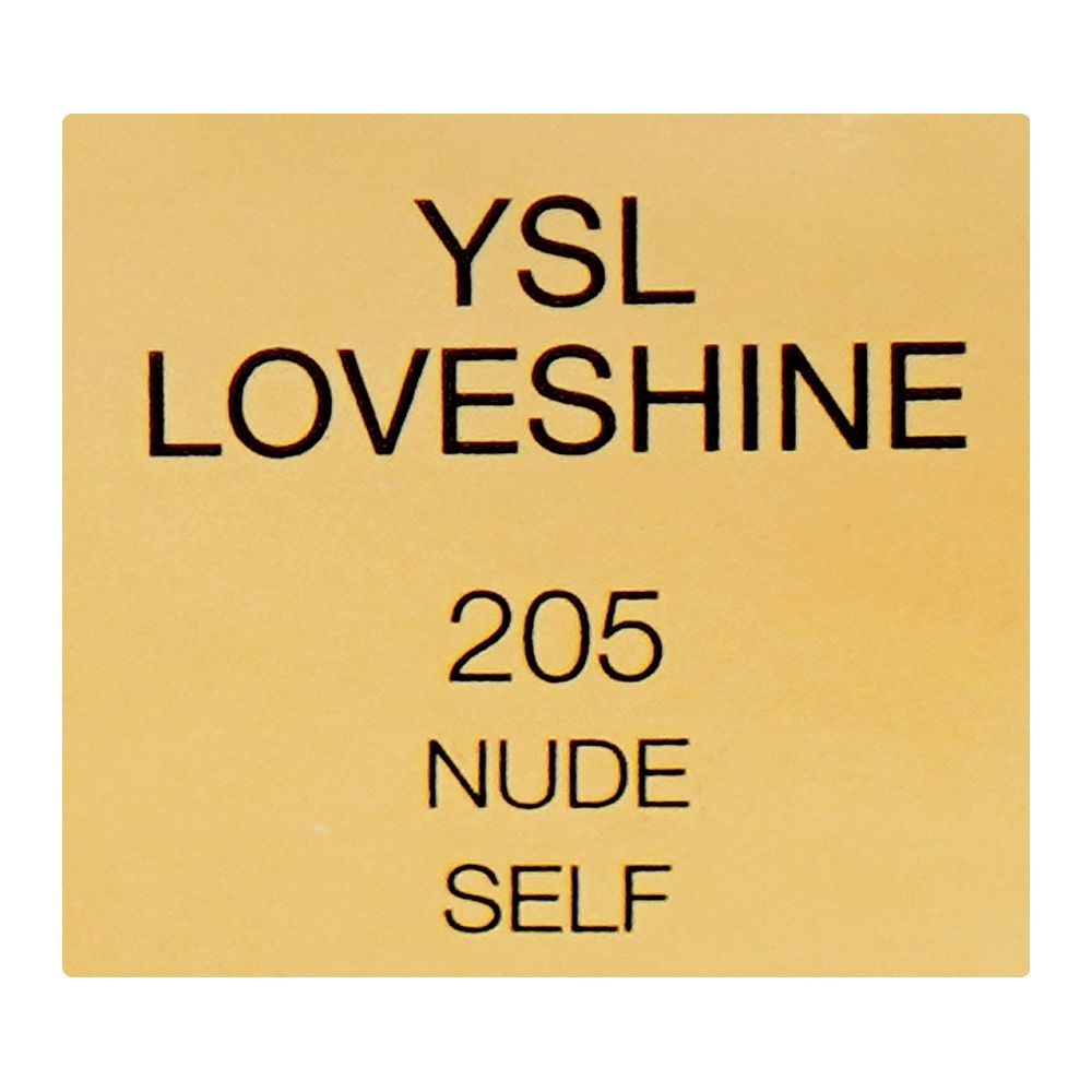 Yves Saint Laurent Love Shine High-Shine Caring Lipstick, 205 Nude Self, 3.2g - Image 6