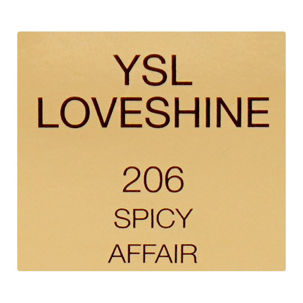 Yves Saint Laurent Love Shine High-Shine Caring Lipstick, 206 Spicy Affair, 3.2g - Image 6