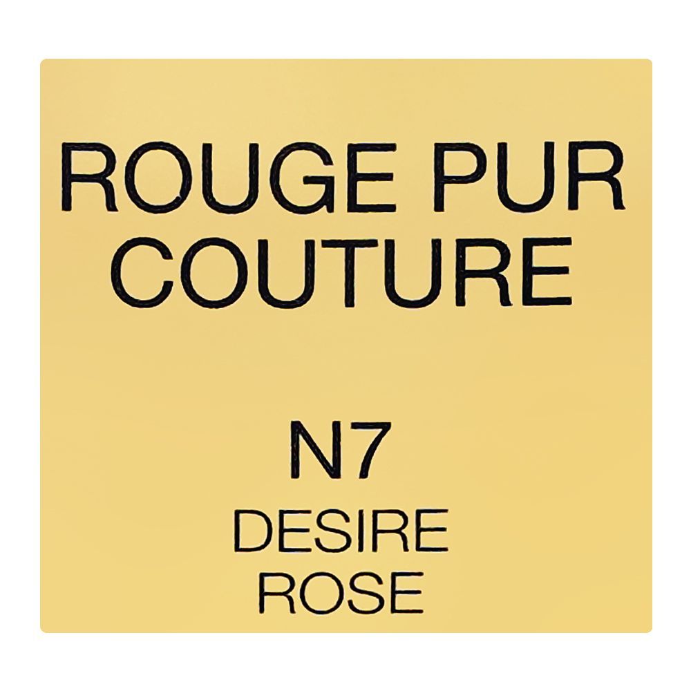 Yves Saint Laurent Rouge Pur Couture Satin Colour Lipstick, N7 Desire Rose, 3.8g - Image 6