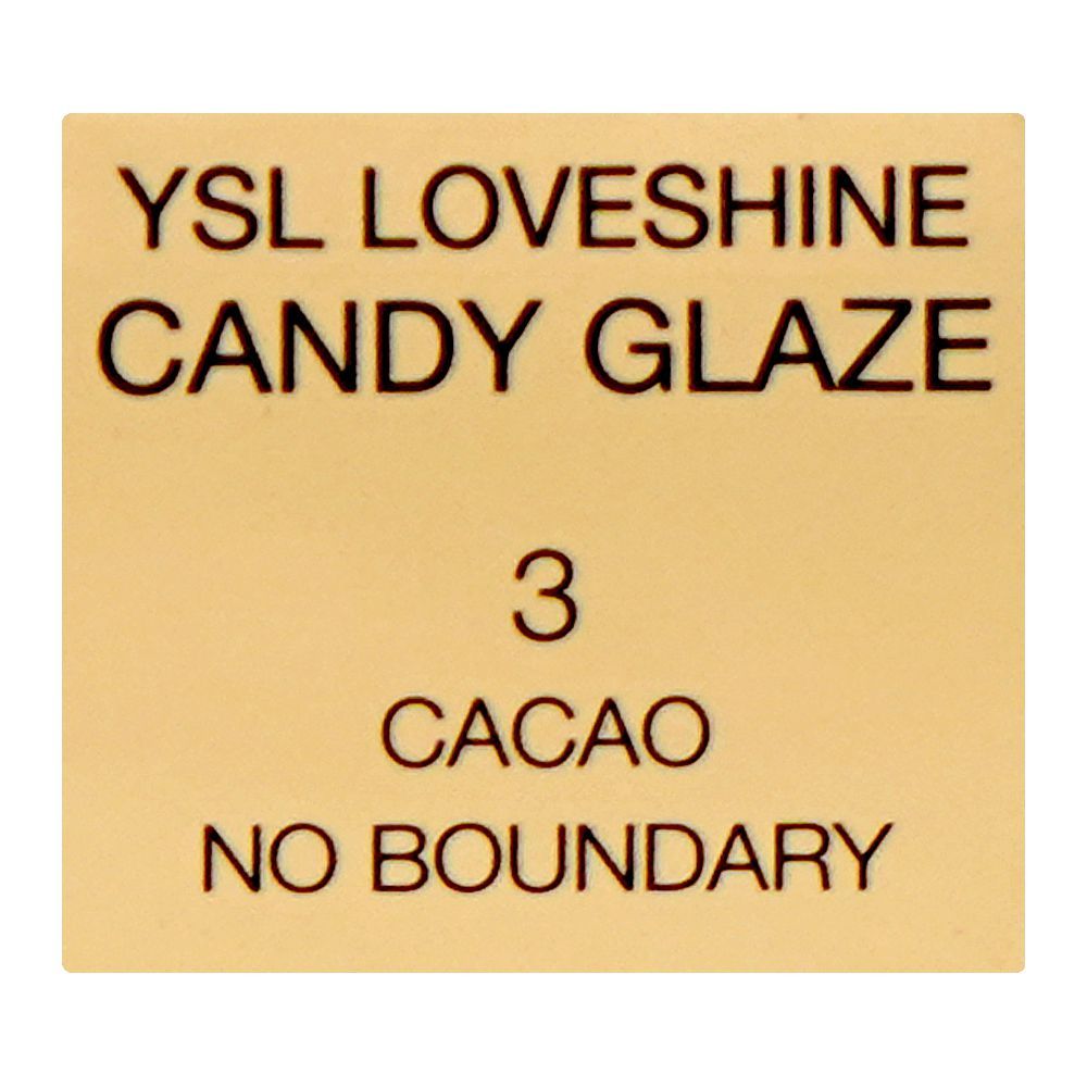 Yves Saint Laurent Love Shine Candy Glaze Glossy Shine Lip Gloss Stick, 3 Cacao No Boundary, 3.2g - Image 5