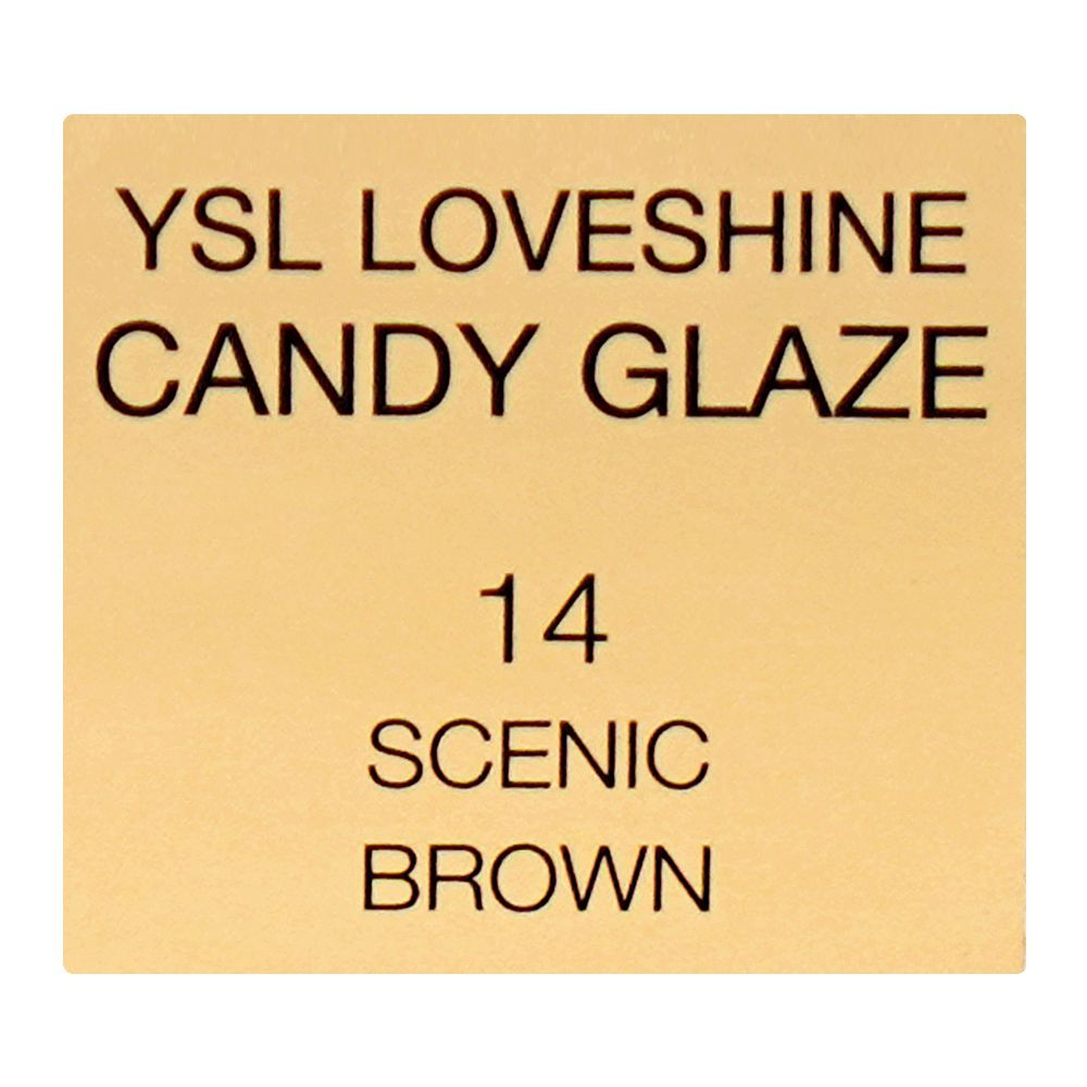 Yves Saint Laurent Love Shine Candy Glaze Glossy Shine Lip Gloss Stick, 14 Scenic Brown, 3.2g - Image 6