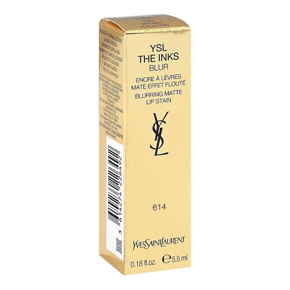 Yves Saint Laurent The Inks Vinyl Cream High Shine Lip Stain, 614 Brown Ignition, 5.5ml - Image 2