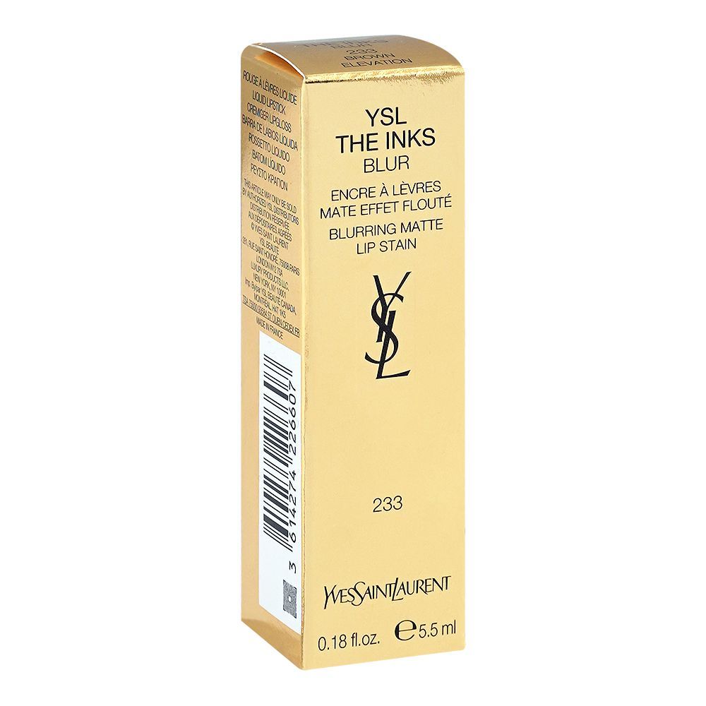 Yves Saint Laurent The Inks Blur Blurring Matte Lip Stain, 233 Brown Elevation, 5.5ml - Image 2