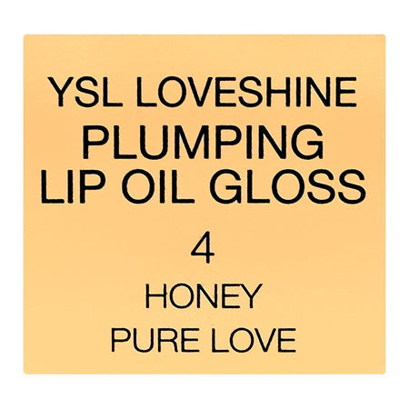 Yves Saint Laurent Love Shine Plumping Lip Oil Gloss, 4 Honey Pure Love, 6ml - Image 6