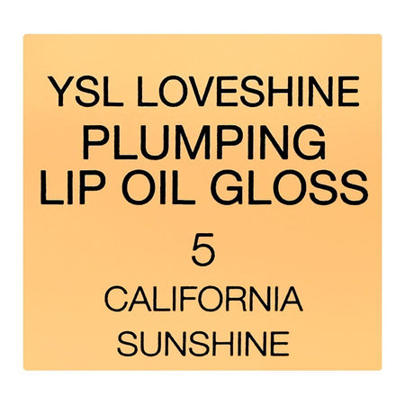 Yves Saint Laurent Love Shine Plumping Lip Oil Gloss, 5 California Sunshine, 6ml - Image 6