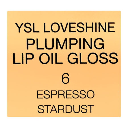 Yves Saint Laurent Love Shine Plumping Lip Oil Gloss, 6 Espresso Stardust, 6ml - Image 5