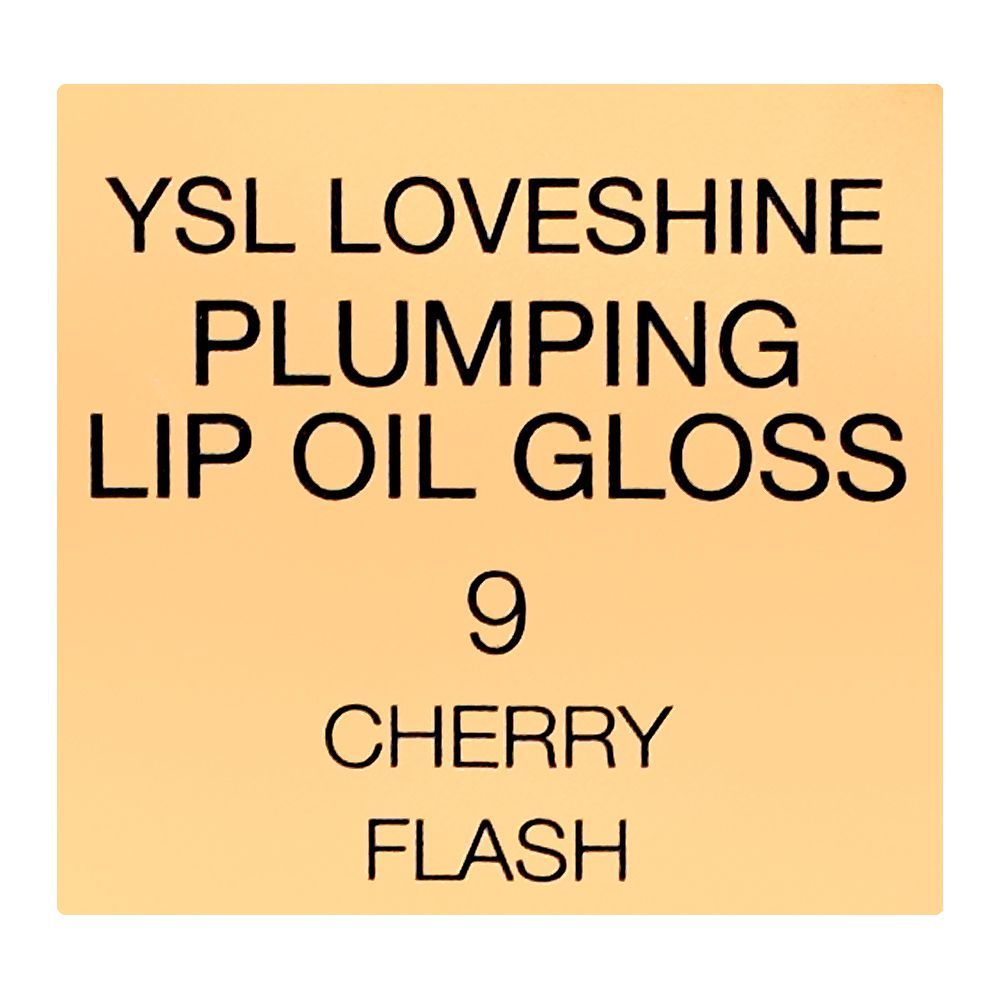 Yves Saint Laurent Love Shine Plumping Lip Oil Gloss, 9 Cherry Flash, 6ml - Image 6