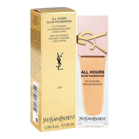 Yves Saint Laurent All Hours Glow Skin-Like Radiance Buildable Coverage Foundation, LW7, 25ml - Image 2