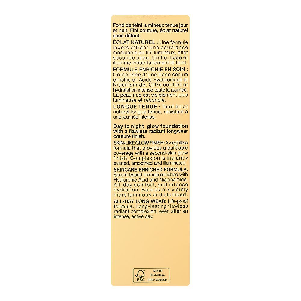 Yves Saint Laurent All Hours Glow Skin-Like Radiance Buildable Coverage Foundation, LW8, 25ml - Image 3