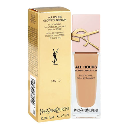 Yves Saint Laurent All Hours Glow Skin-Like Radiance Buildable Coverage Foundation, MN1.5, 25ml - Image 2