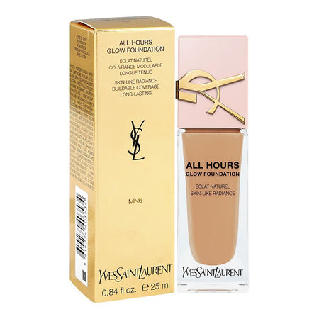 Yves Saint Laurent All Hours Glow Skin-Like Radiance Buildable Coverage Foundation, MN6, 25ml - Image 2