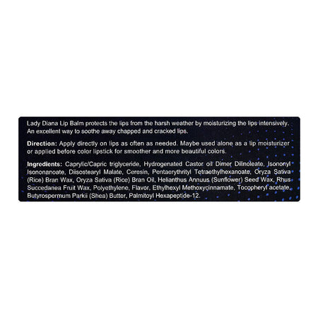 Lady Diana Active Care Lip Balm, Shea Butter, 4.5g - Image 3