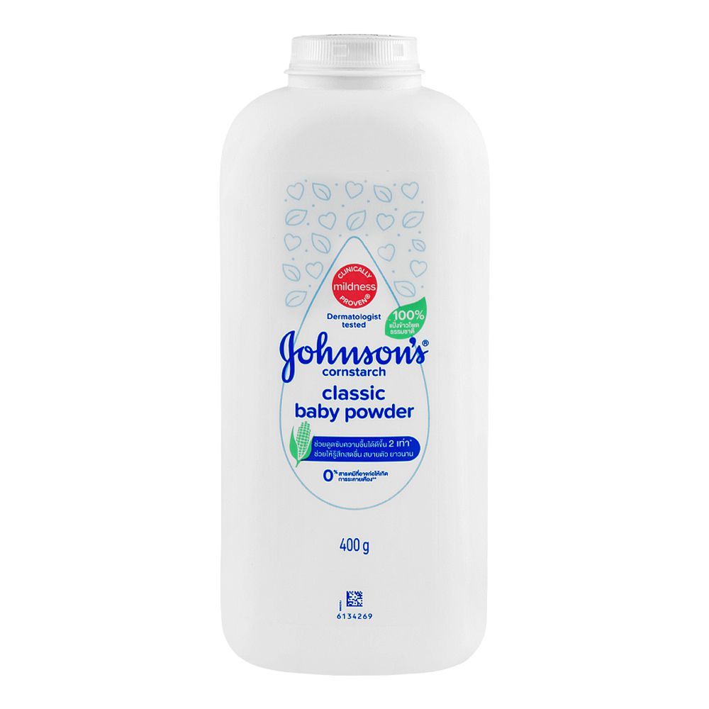 Johnson's Classic Corn Starch Baby Powder, 400g, Thai - Main Image