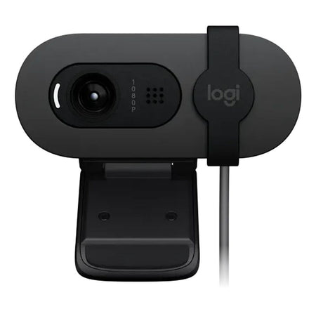 Logitech Full HD 1080p Webcam, 2MP, 30fps, Grey, BRIO 100, 960-001587 - Image 2