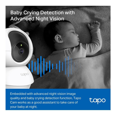 TP-LINK Pan Tilt Home Wi-Fi Security Camera, 1080p Resolution, Night Vision, Tapo C200C - Image 5