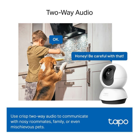 TP-LINK Pan Tilt AI Home Wi-Fi Security Camera, 2K 4MP QHD Resolution, Night Vision, TAPO C220 - Image 7
