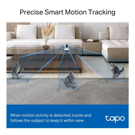 TP-LINK Pan Tilt AI Home Wi-Fi Security Camera, 2K 4MP QHD Resolution, Night Vision, TAPO C220 - Image 8