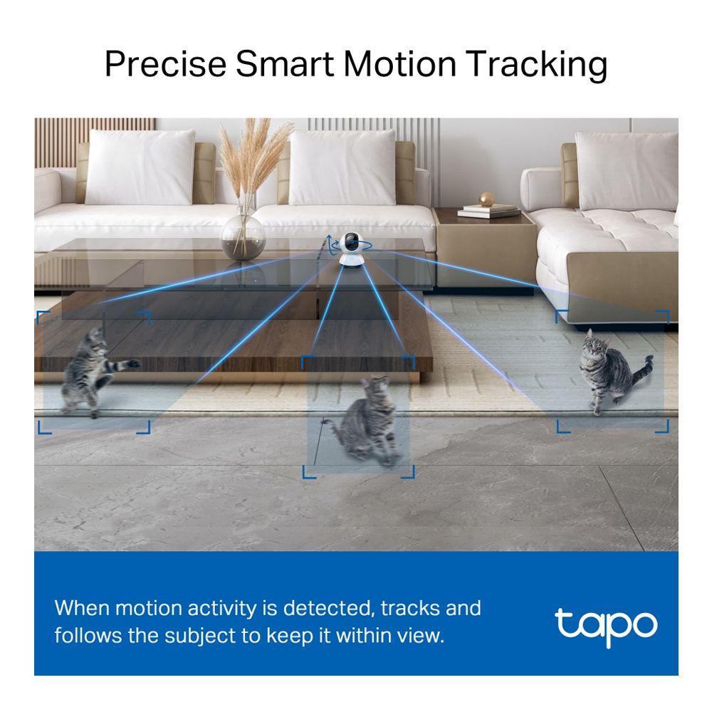 TP-LINK Pan Tilt AI Home Wi-Fi Security Camera, 2K 4MP QHD Resolution, Night Vision, TAPO C220 - Image 8