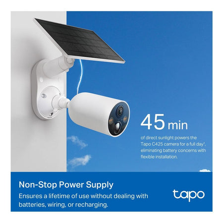 TP-LINK Smart Wire Free Security Camera With Solar Panel, 2K QHD Resolution, Night Vision, IP66 Weatherproof, Tapo C425 KIT - Image 4