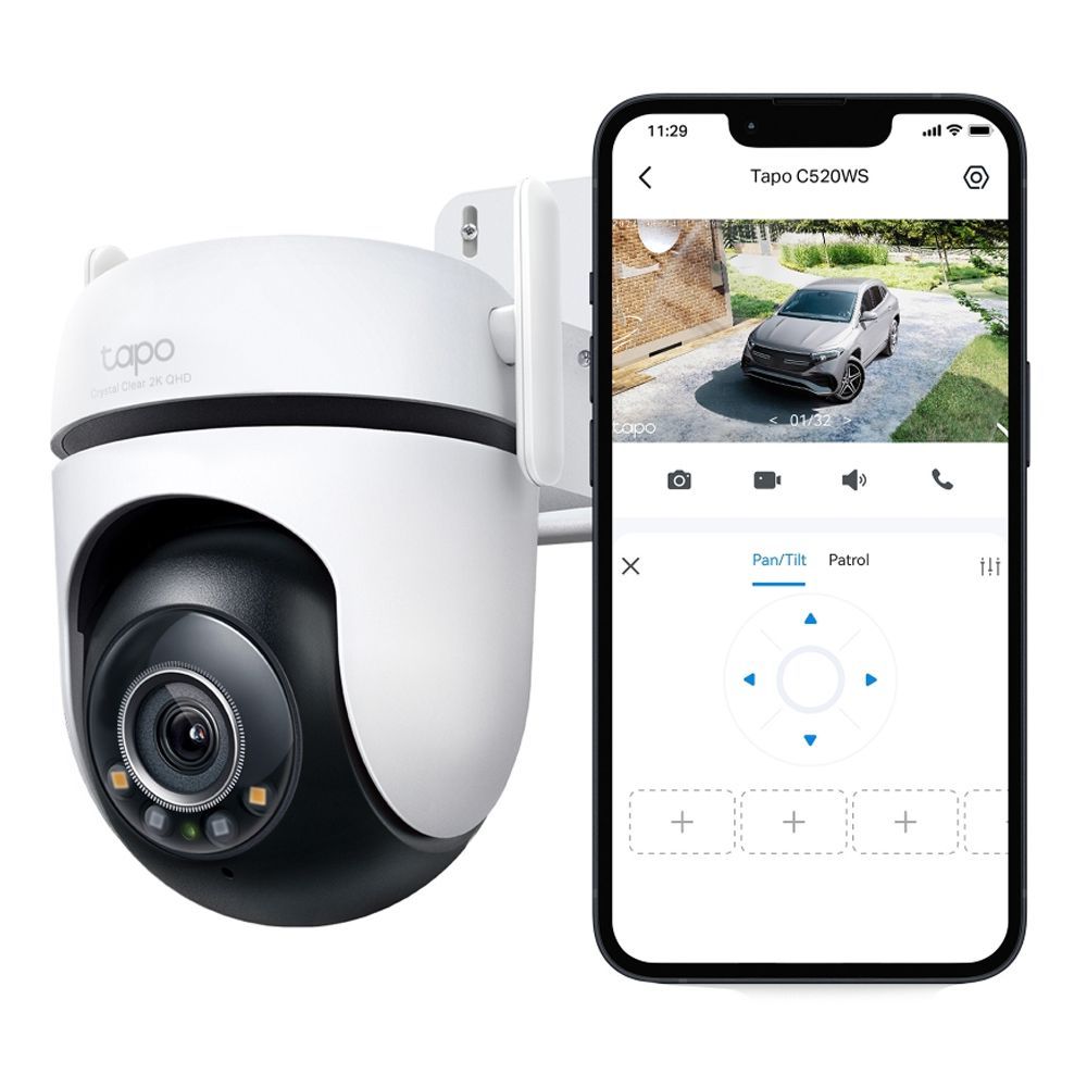 TP-LINK Outdoor Pan Tilt Wi-Fi Security Camera, 2K 4MP QHD Resolution, Night Vision, IP66 Weatherproofing, Motion Detection, Tapo C520WS - Image 2