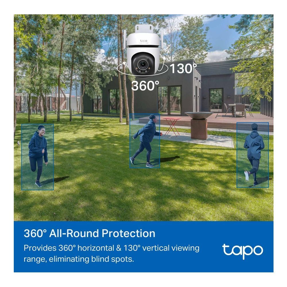 TP-LINK Outdoor Pan Tilt Wi-Fi Security Camera, 2K 4MP QHD Resolution, Night Vision, IP66 Weatherproofing, Motion Detection, Tapo C520WS - Image 4