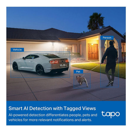 TP-LINK Smart Floodlight Camera, 2K QHD Resolution, Night Vision, IP65 Weatherproof, Motion Detection, Tapo C720 - Image 6