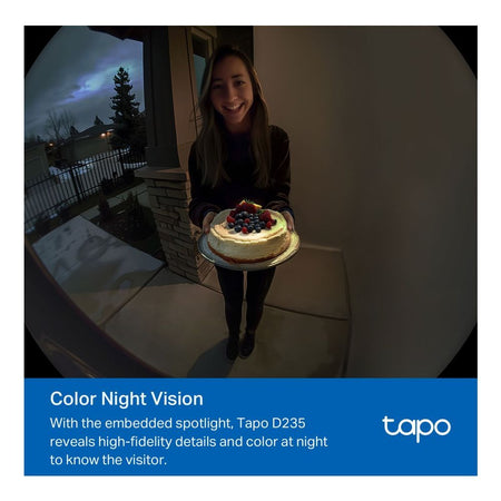 TP-LINK Tapo Video Doorbell Camera, 2K 5MP Resolution, Night Vision, Tapo D235 - Image 6