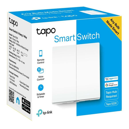 TP-LINK Smart Light Switch, 2-Gang 1-Way, Tapo S220 - Image 7