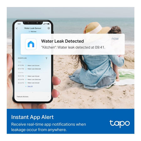 TP-LINK Smart Water Leak Sensor, IP67 Waterproof, Tapo T300 - Image 5