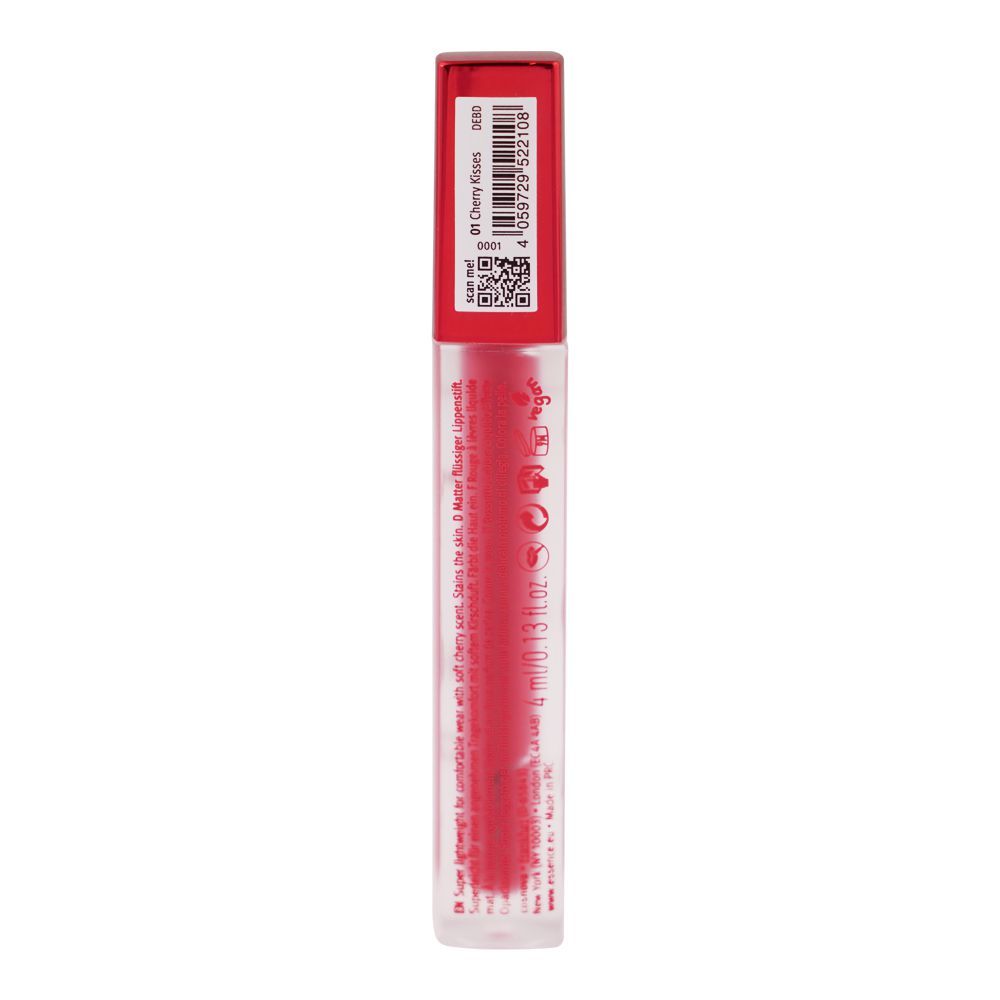 Essence So Cherry Happy Matte Liquid Lipstick, 01 Cherry Kisses, 4ml - Image 2