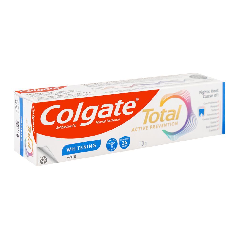 Colgate Total Active Prevention Whitening Toothpaste, 110ml - Main Image