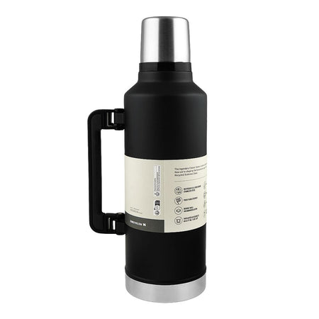 Stanley Classic Series The Legendary Classic Stainless Steel Bottle, Matte Black Pebbles, 2.3 Liters, BPA Free, 10-07935-045 - Image 2