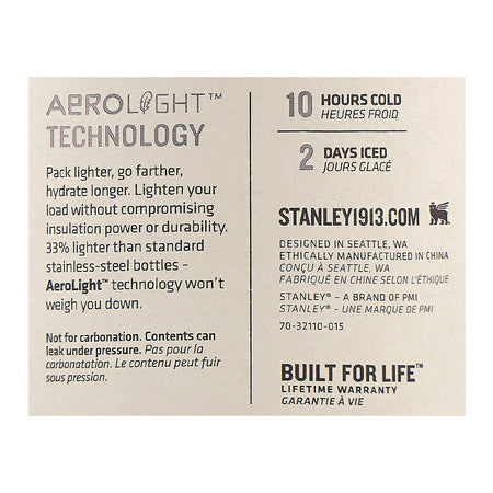Stanley The Aerolight Ice Flow Stainless Steel Bottle, Blue, 710ml, BPA Free, 10-11284-081 - Image 4