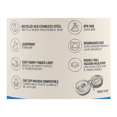 Stanley The Aerolight Ice Flow Stainless Steel Bottle, Blue, 710ml, BPA Free, 10-11284-081 - Image 5