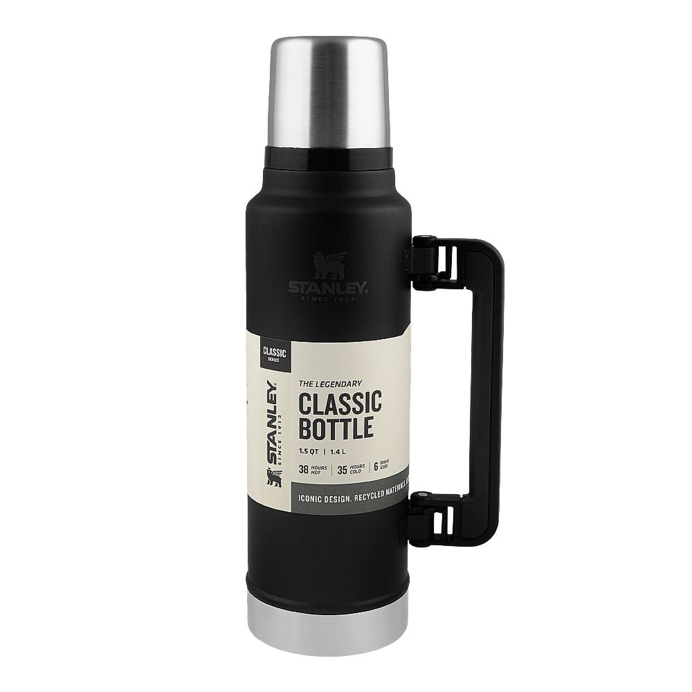 Stanley Classic Series Legendary Classic Stainless Steel Bottle, Black, 1.4 Liter, BPA Free, 10-08265-002 - Main Image
