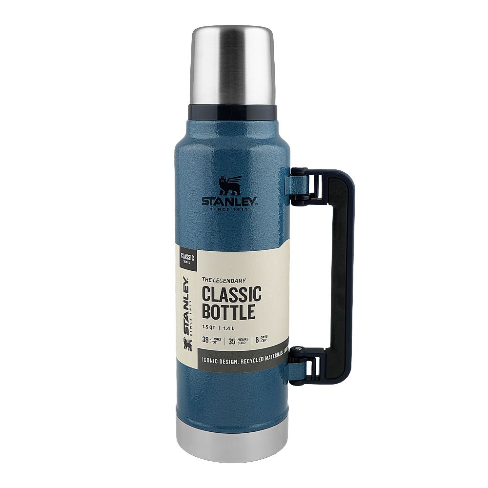 Stanley Classic Series Legendary Classic Stainless Steel Bottle, Blue, 1.4 Liter, BPA Free, 10-08265-028 - Main Image