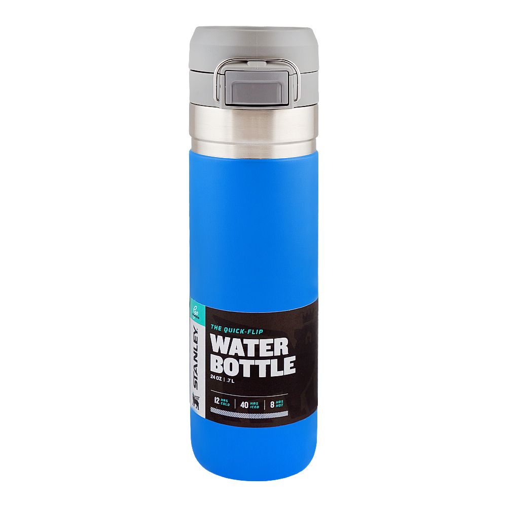 Stanley Go Series Quick-Flip Water Stainless Steel Bottle, Blue, 0.7 Liter, BPA Free, 10-09149-141 - Main Image