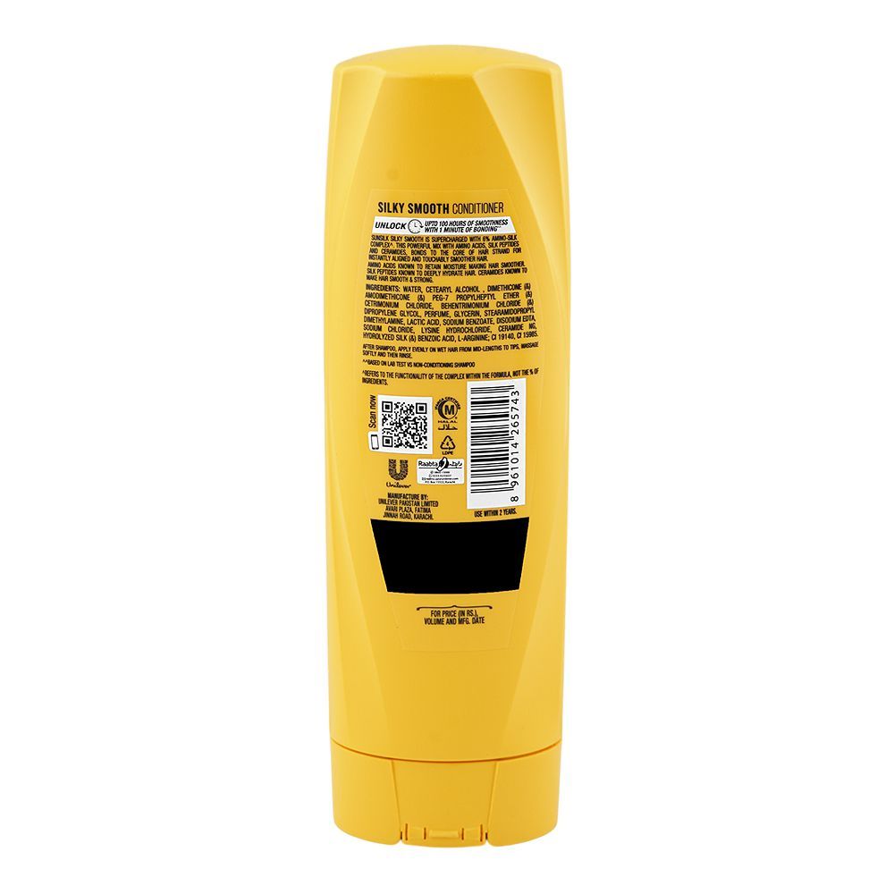 Sunsilk Silky Smooth Amino-Silk Complex 6% Conditioner, Ceramides, Amino Acid, 180ml - Image 3