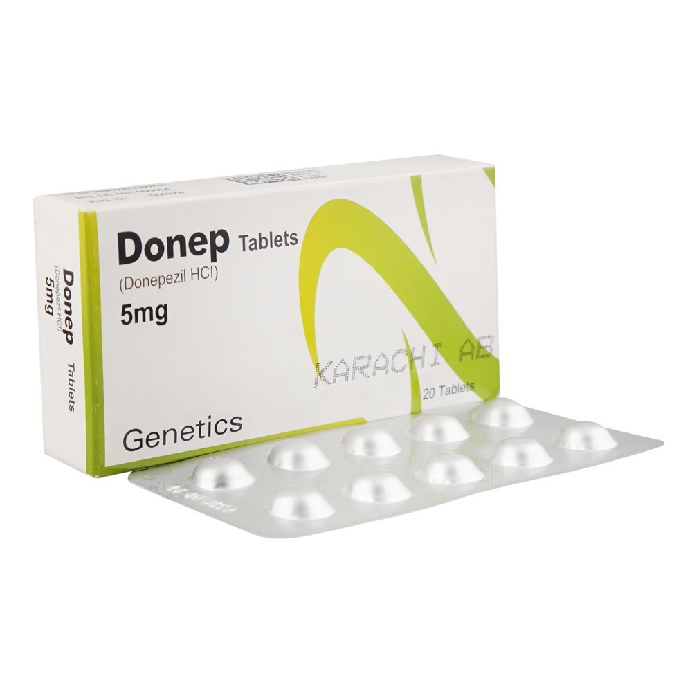 Genetics Pharmaceuticals Donep Tablet, 5mg, 20-Pack - Main Image