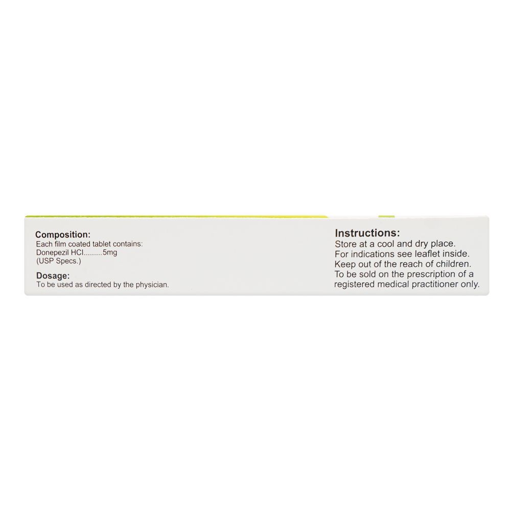 Genetics Pharmaceuticals Donep Tablet, 5mg, 20-Pack - Image 3