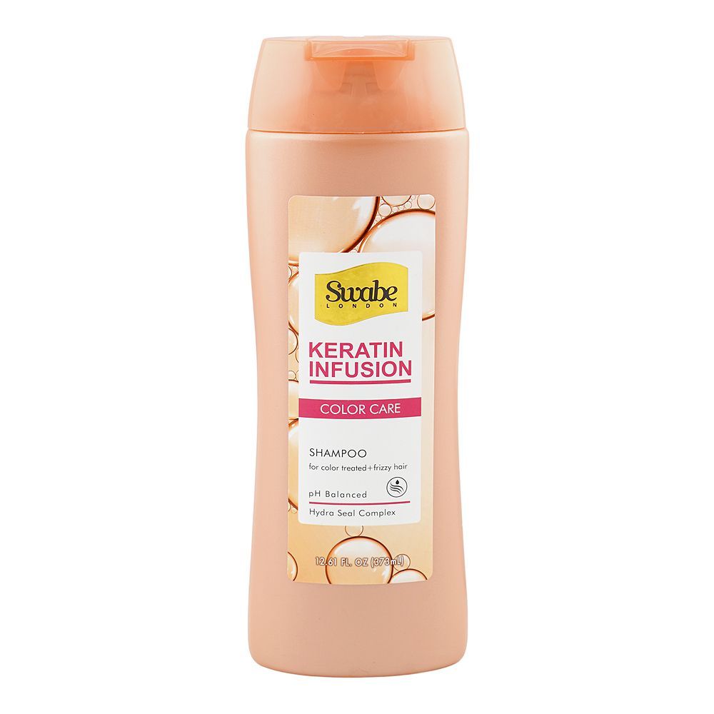 Swabe London Keratin Infusion Color Care Shampoo, For Color Treated & Frizzy Hair, 373ml - Main Image