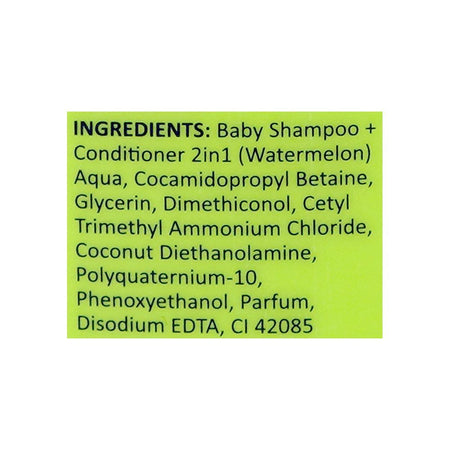 Swabe London Watermelon Wonder 3-In-1 Shampoo + Conditioner + Body Wash, Paraben & Tear Free, 550ml - Image 3