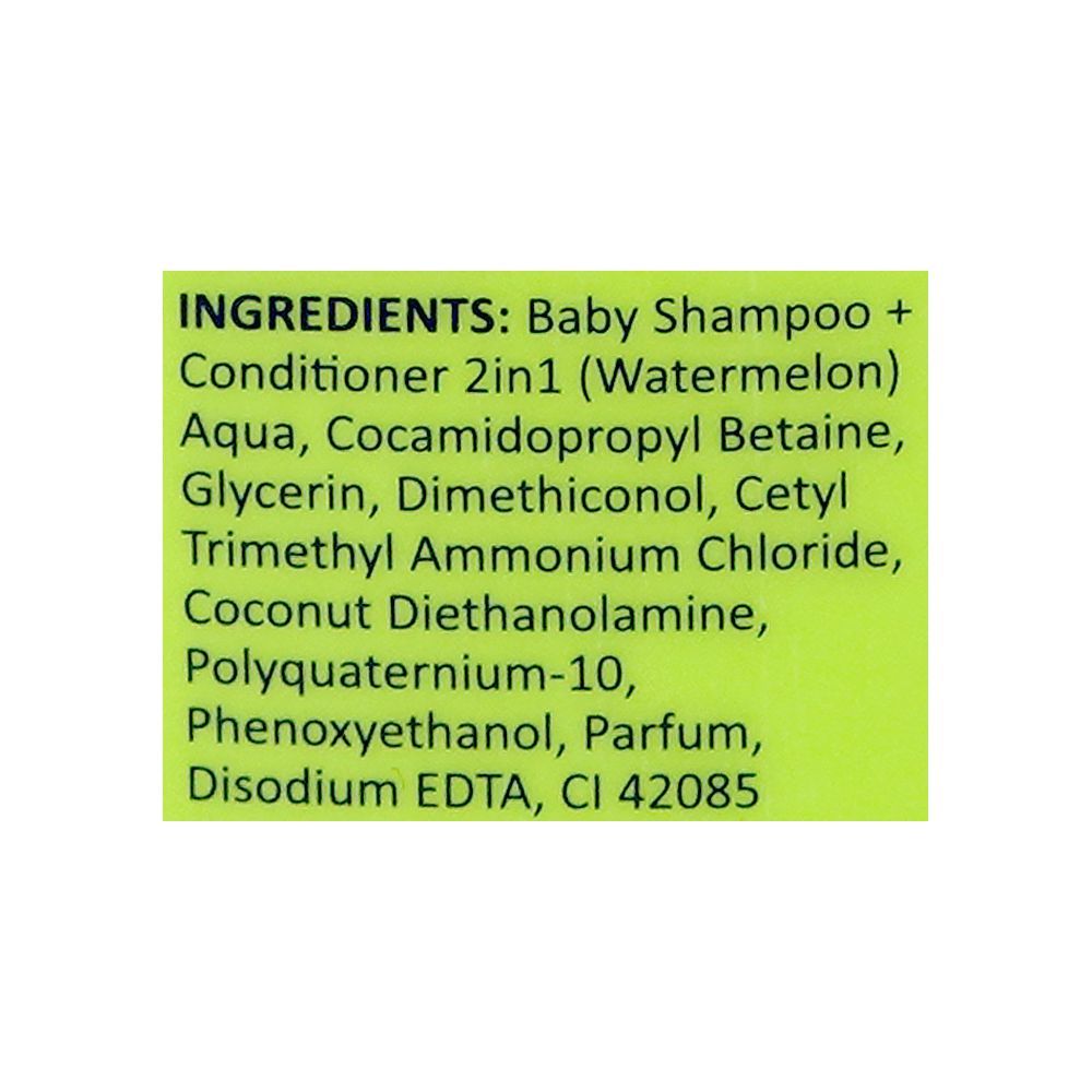 Swabe London Watermelon Wonder 3-In-1 Shampoo + Conditioner + Body Wash, Paraben & Tear Free, 550ml - Image 3