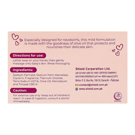 Shield Protects And Nourishes Baby Soap, Hypoallergenic & Paraben Free, 40g - Image 2