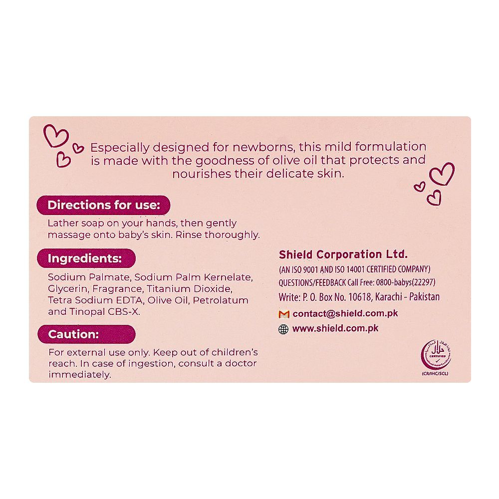 Shield Protects And Nourishes Baby Soap, Hypoallergenic & Paraben Free, 40g - Image 2
