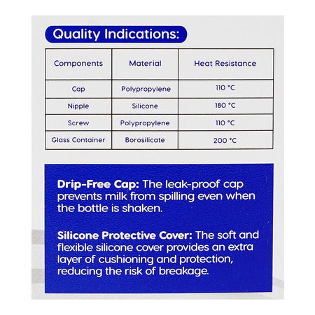 Shield Baby Glass Feeder With Silicone Protector, For 0+ Months, BPA Free, 60ml - Image 4
