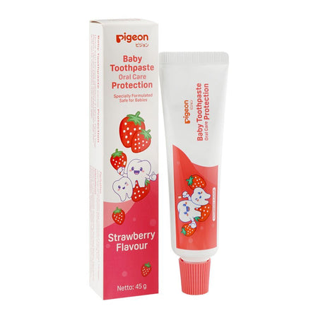 Pigeon Strawberry Flavour Baby Toothpaste Oral Care Protection, 45g, H81631 - Main Image