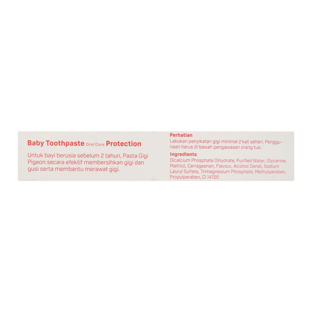 Pigeon Strawberry Flavour Baby Toothpaste Oral Care Protection, 45g, H81631 - Image 2