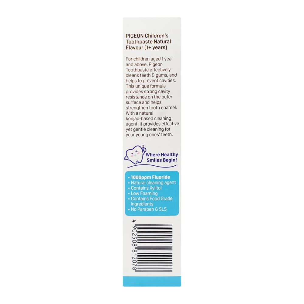 Pigeon Natural Flavour Childern's Toothpaste, For 1 Years+ 45g, H81207 - Image 3