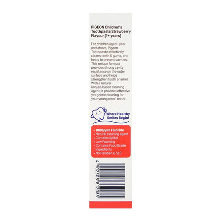 Pigeon Strawberry Flavour Childern's Toothpaste, For 1 Years+ 45g, H81208 - Image 2